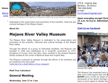 Tablet Screenshot of mojaverivervalleymuseum.org